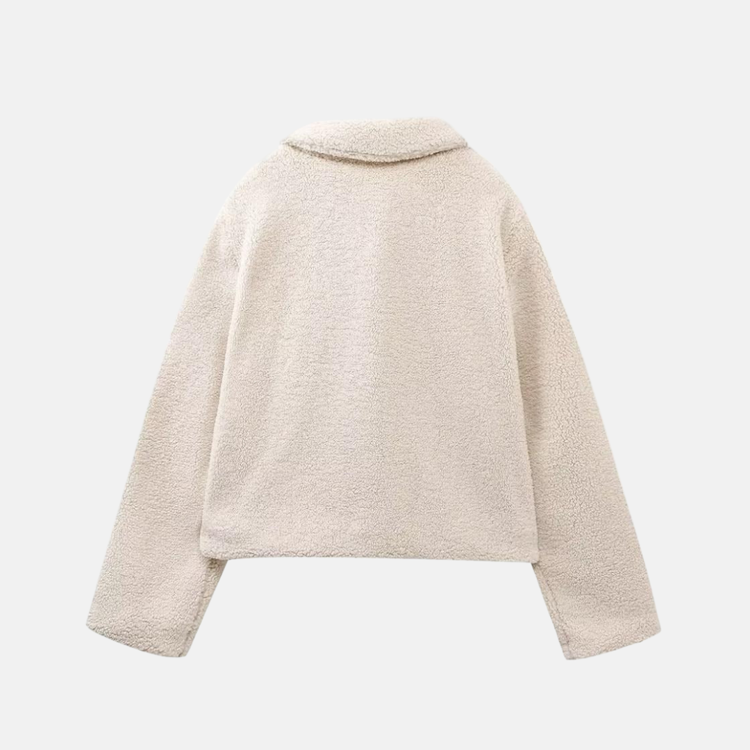 Aldona™ – Elegantiška Trumpa Fleece Striukė