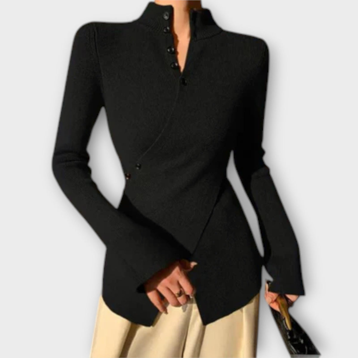 Michiko – Elegantiškas Slim Fit Megztinis