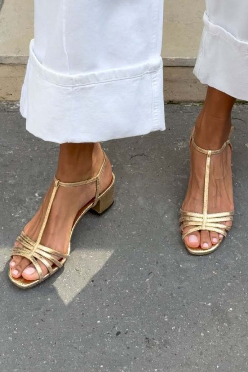 Milda™ | Elegantiški auksiniai sandalai kasdienai