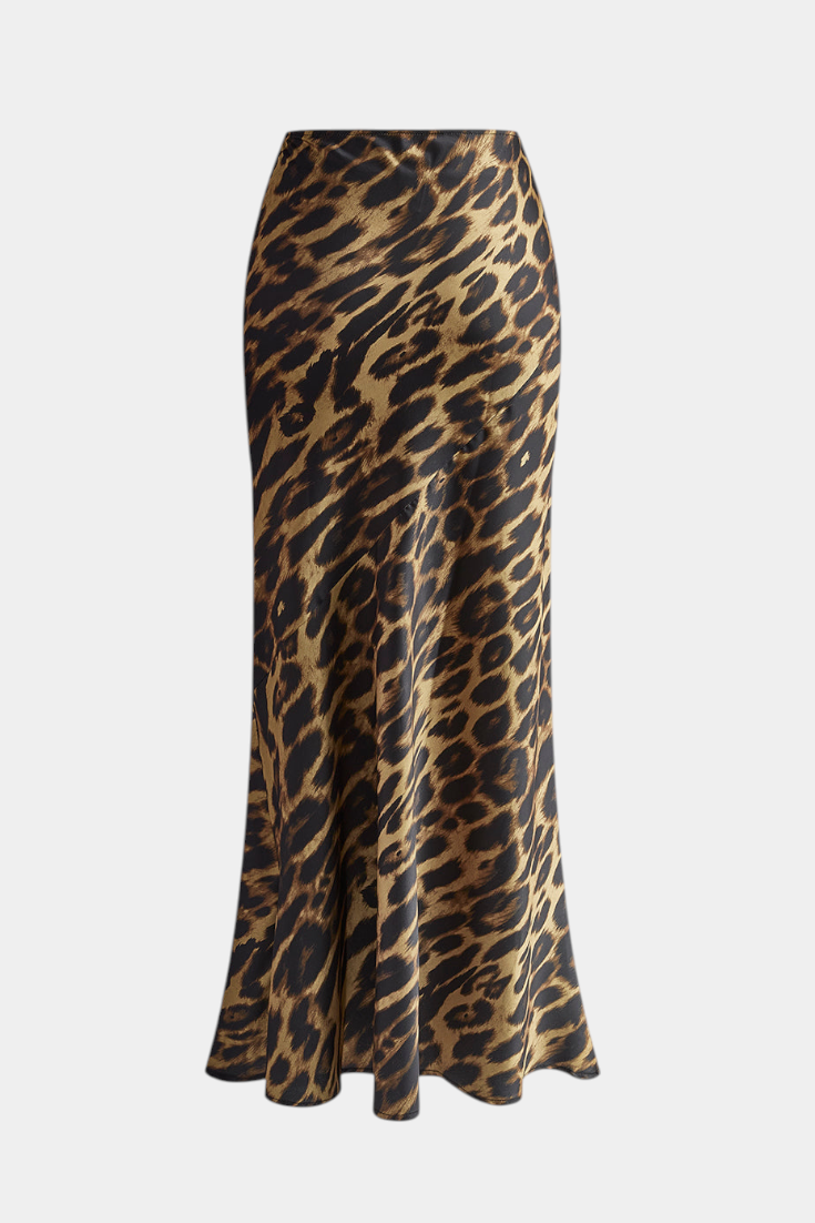 Elena Falda Maxi Slim arba Leopardo Raštas