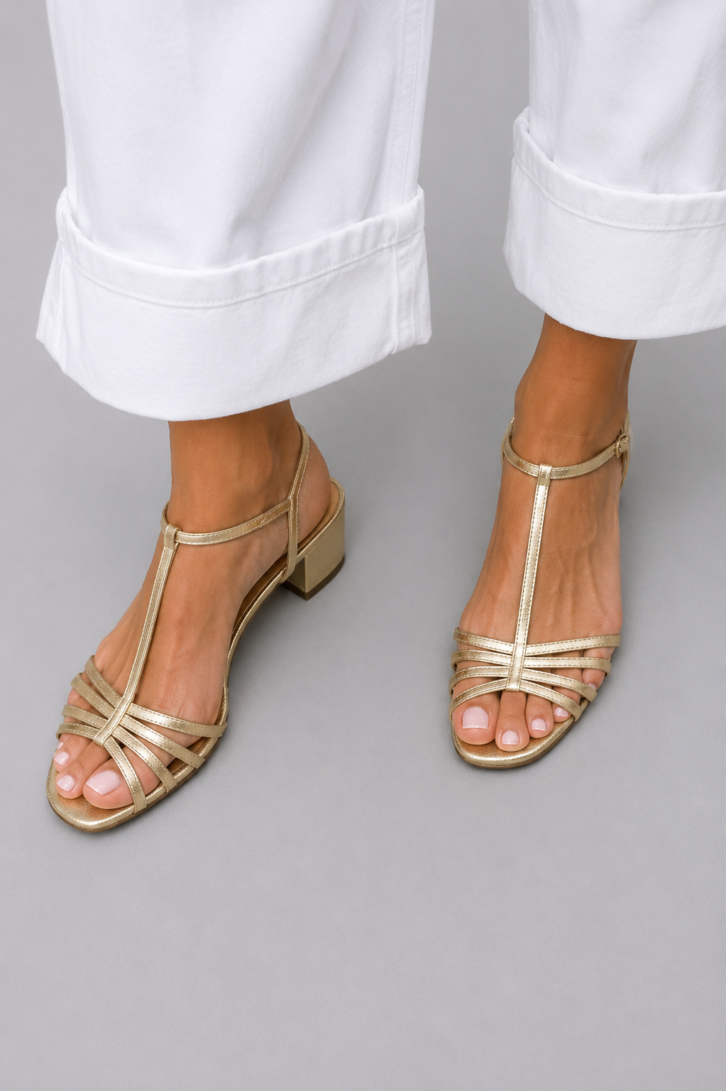 Milda™ | Elegantiški auksiniai sandalai kasdienai