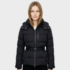 Dina™ – Elegantiška Puffer Striukė su Diržu
