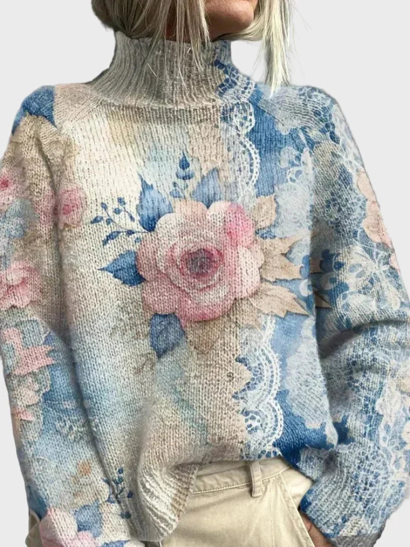 Elegantiškas Megztinis su Nėrinių Detalėmis
